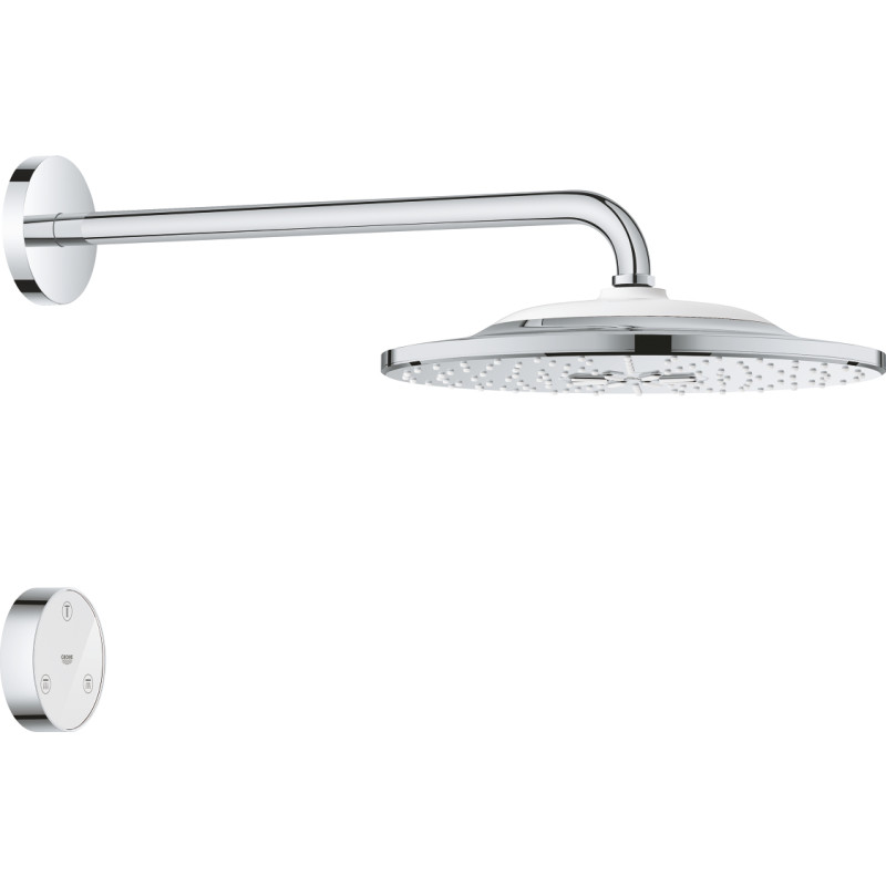 GROHE Rainshower Smartconnect hovedbruser ø310/420mm med brusearm/fjernbetjening. Forkromet