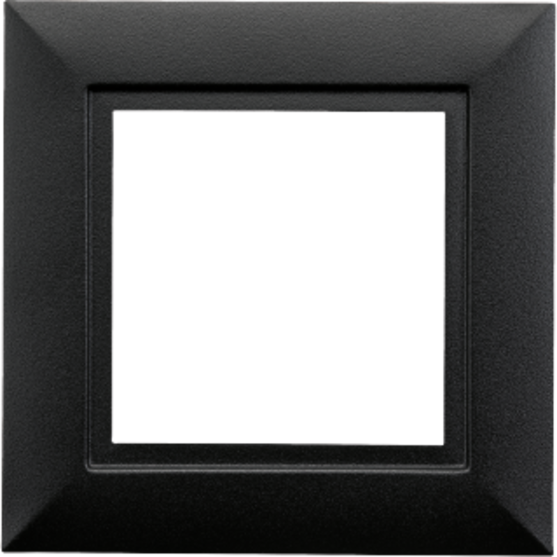 SG ramme til Soft Square 1 indbygningsspot, sort
