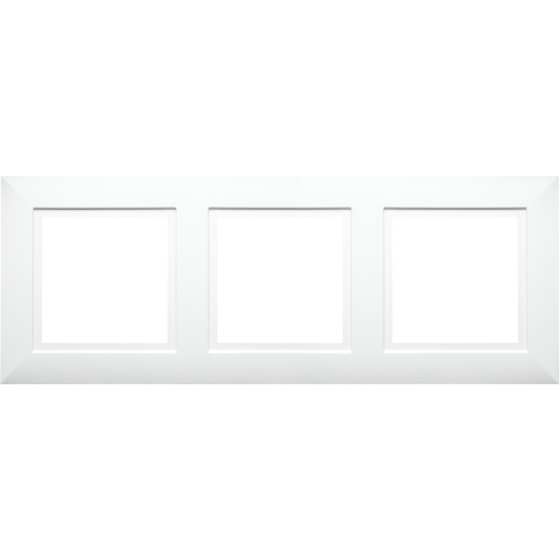 SG ramme til Soft Square 3 indbygningsspots, hvid