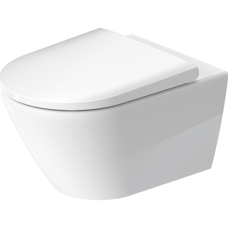 Duravit D-Neo Vægmonteret toilet 540 mm rimless med skjult mont.