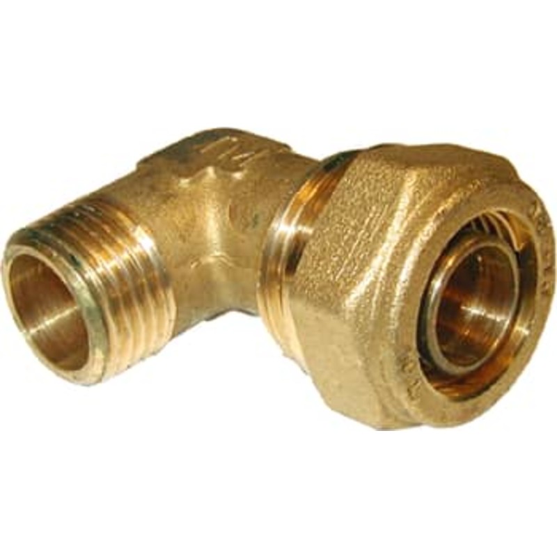 TA kompressionsvinkel 3/4'-15mm til pex med nippel