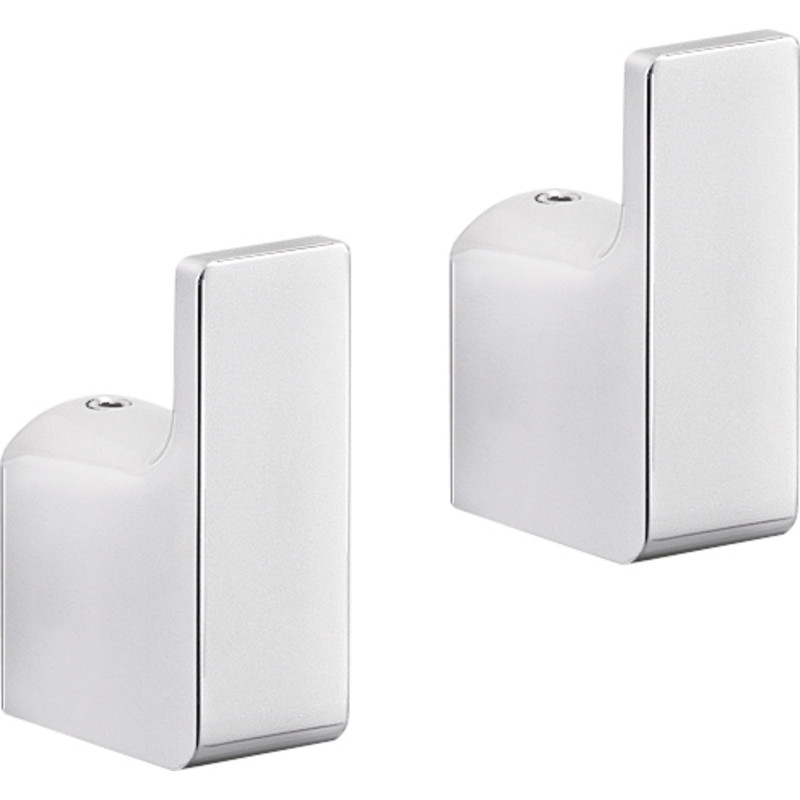Hefe Piren handdukskrok, 2 st, krom