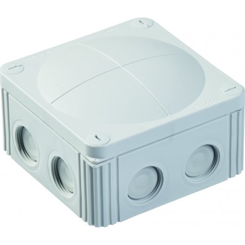 forgreningsdse Combi 607, 110 mm x 110 mm x 66 mm, IP66, gr
