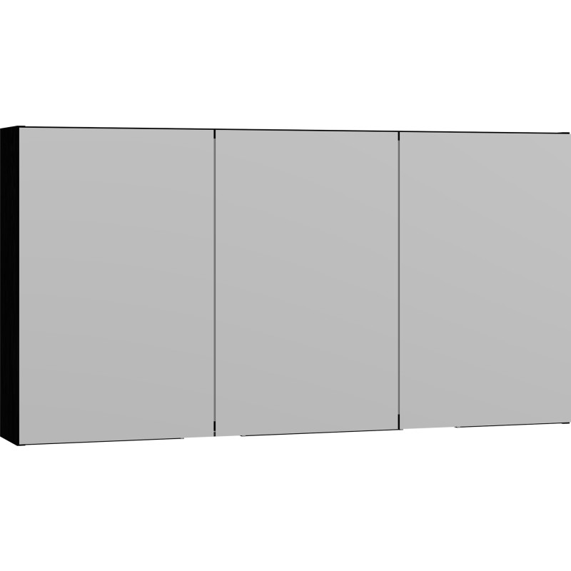 Dansani Mido+ Select spegelsk&aring;p, 120x64 cm, svart
