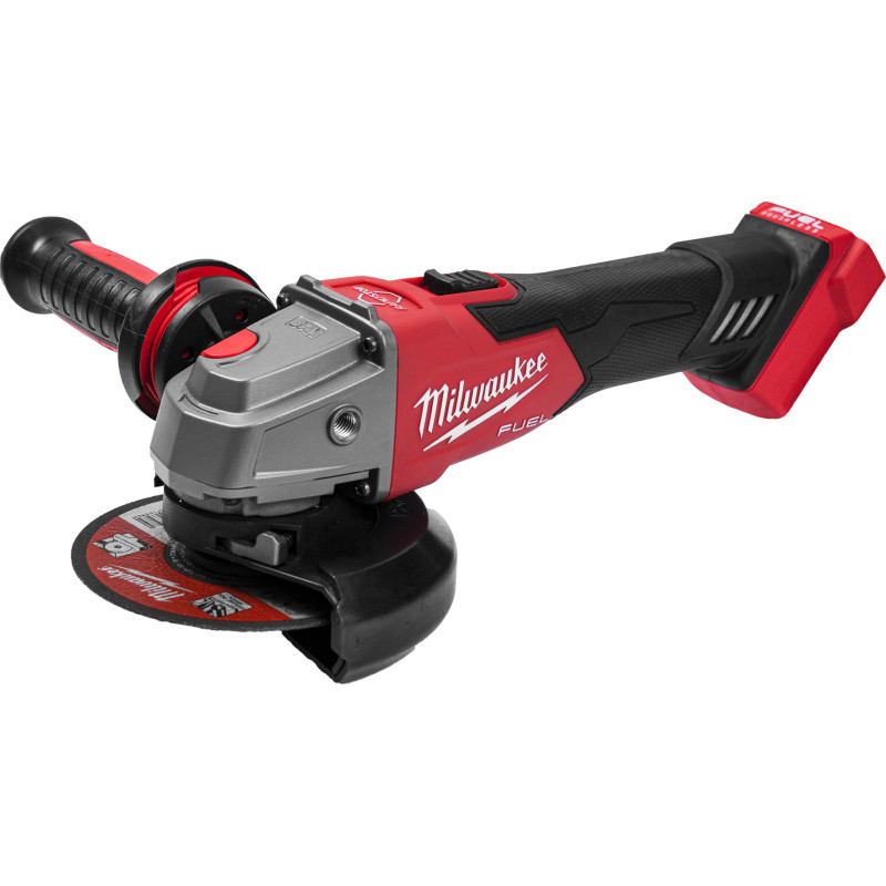 Milwaukee M18 Fuel 125 mm vinkelsliber, u. batteri