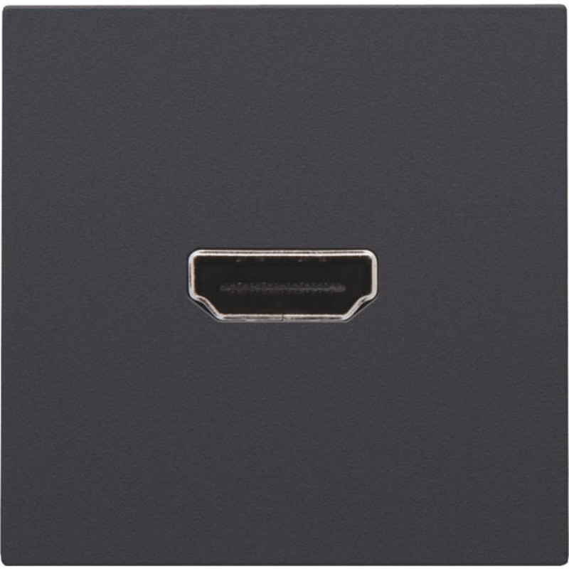 Niko HDMI udtag med terminaler for ledningsmontering, antrasit