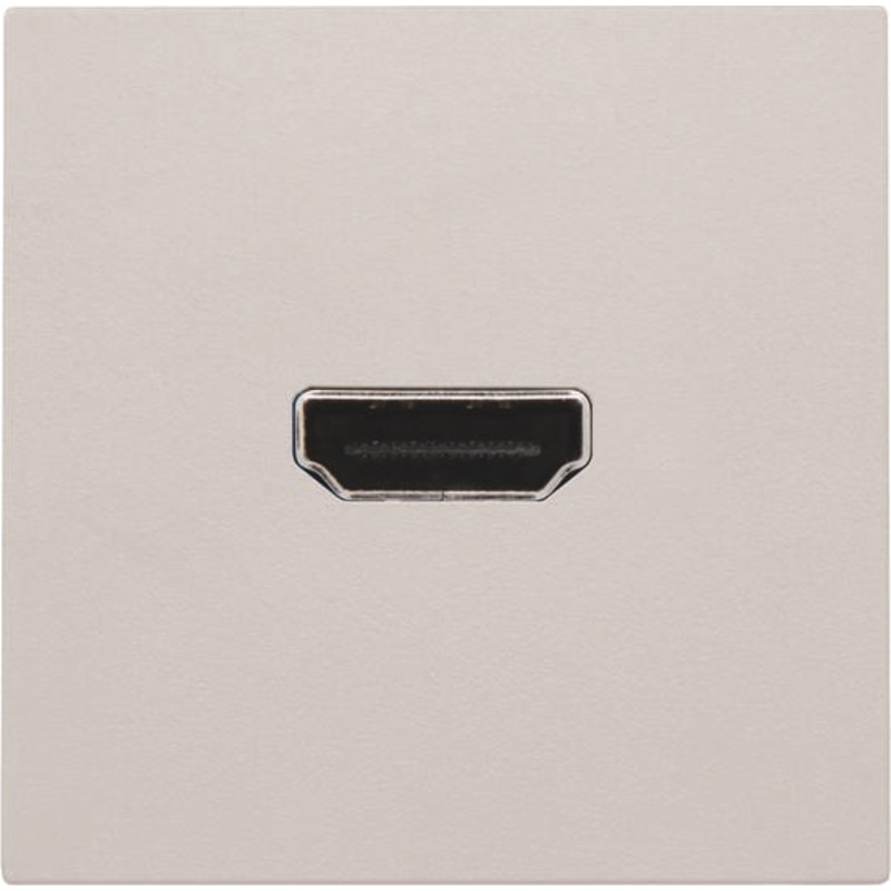 Niko HDMI udtag connector for stikmontering, lysegrå