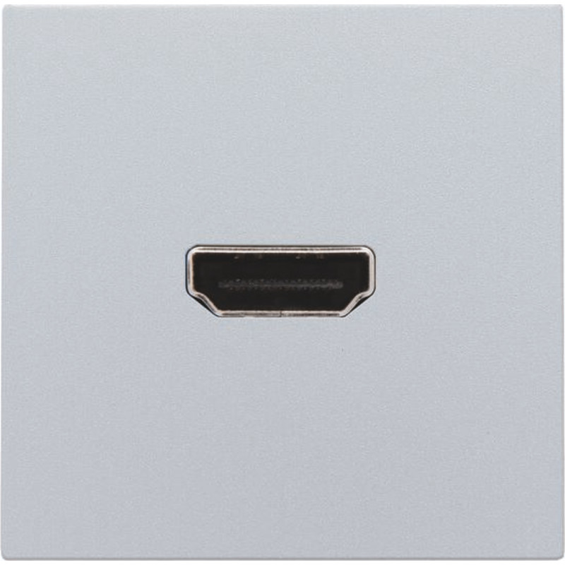 Niko HDMI udtag connector for stikmontering, sølv