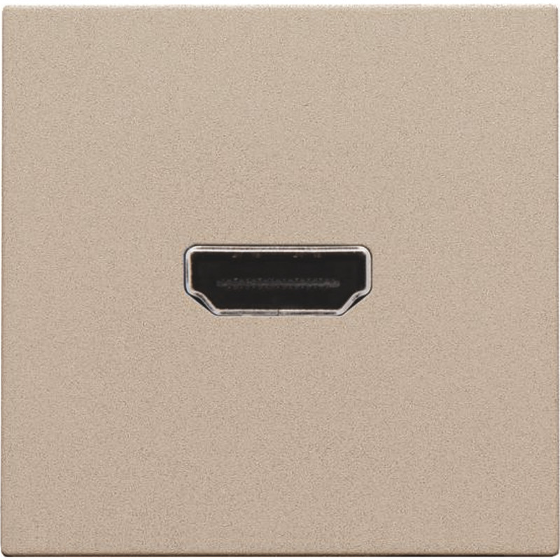 Niko HDMI udtag connector for stikmontering, beige