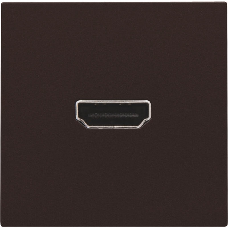 Niko HDMI udtag connector for stikmontering, brun