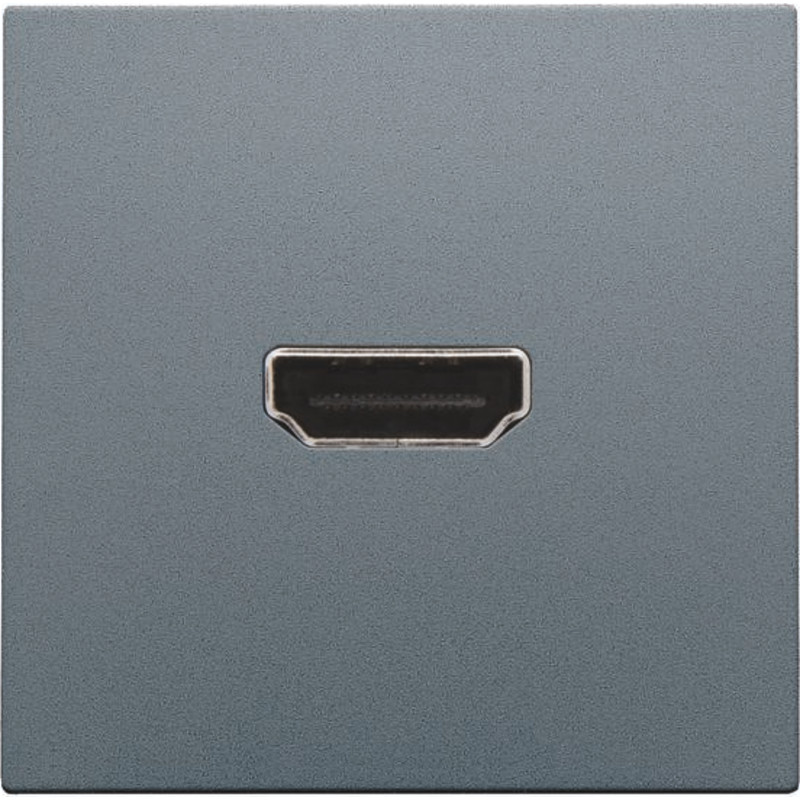 Niko HDMI udtag connector for stikmontering, stål