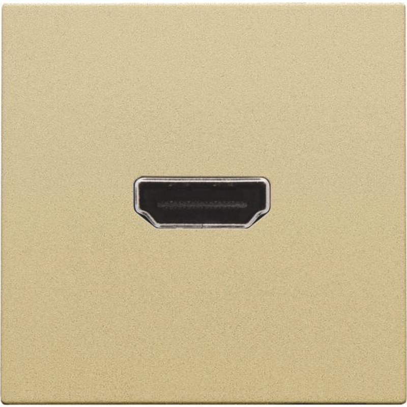 Niko HDMI udtag connector for stikmontering, guld
