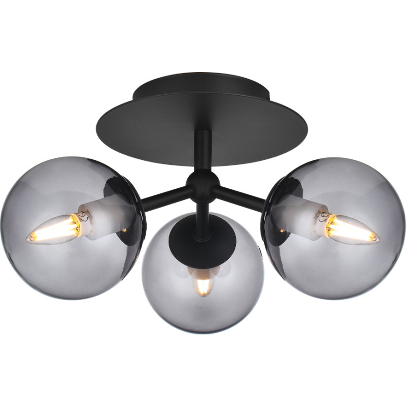 Atom Trio Loftlampe Smoke - Halo Design - Stue - Metal