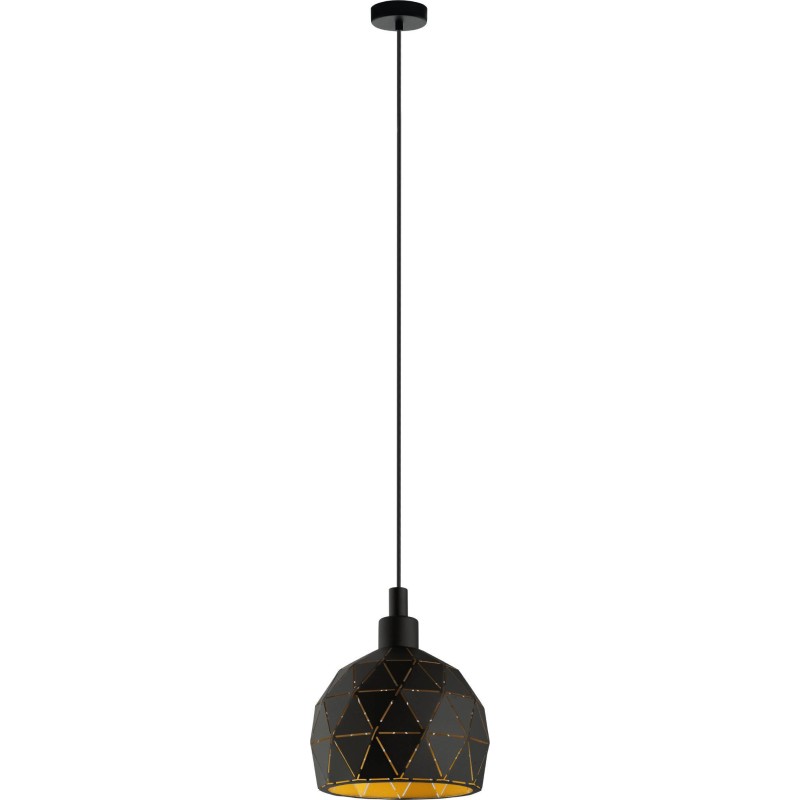 Eglo Roccaforte pendel, sort, Ø17 cm