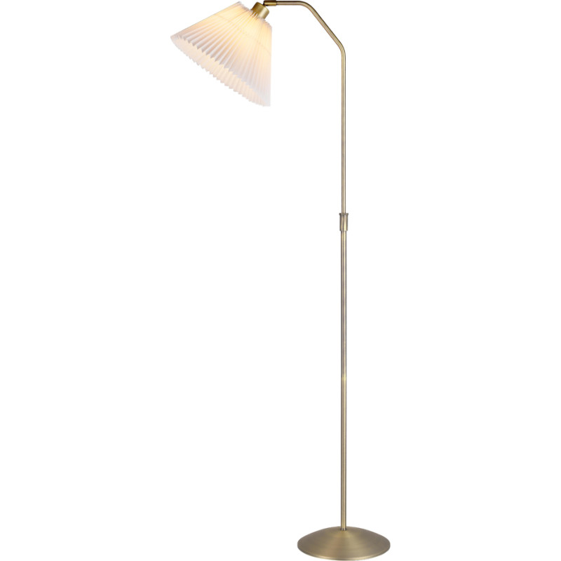 Halo Design Berlin golvlampa, antik m&auml;ssing