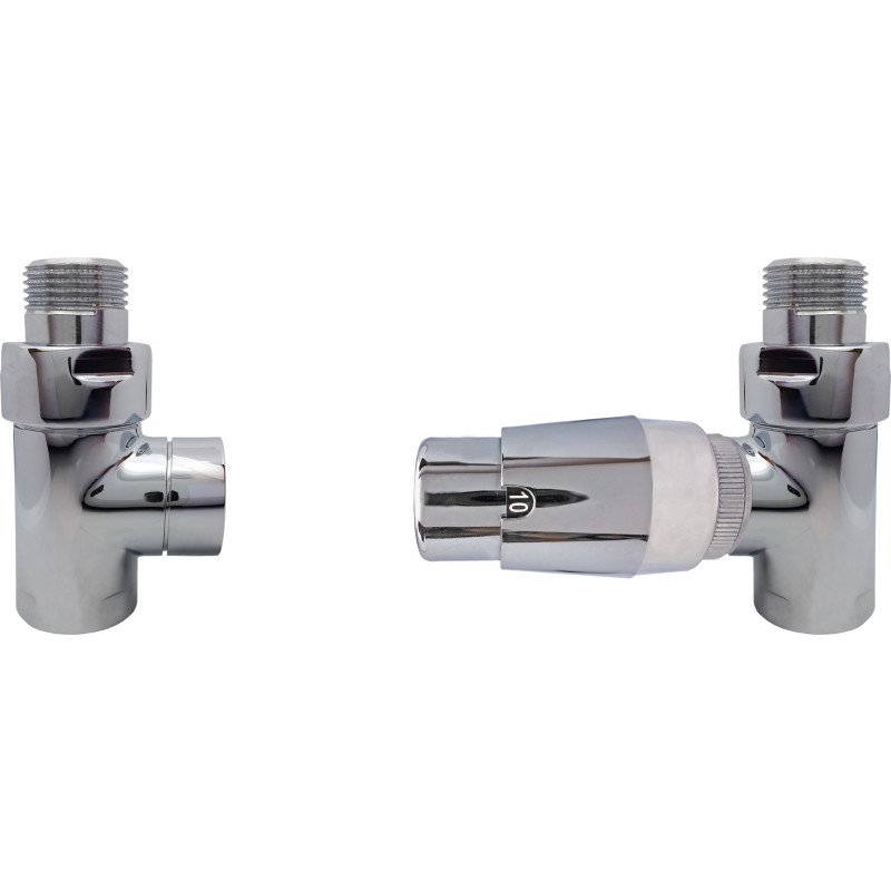 Kriss Cylinder ventilset, höger, krom