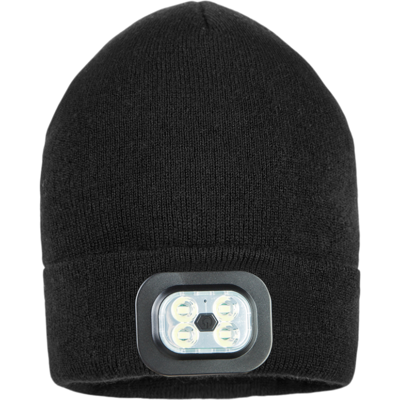 Blue Electric beanie, med lys, sort