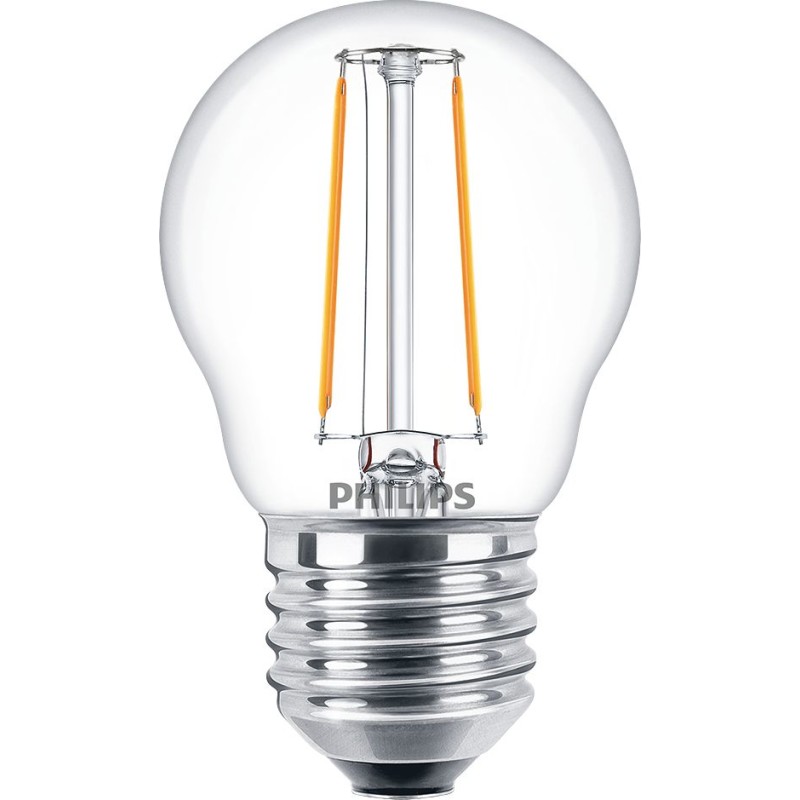 Philips CorePro LED-filament-lyspære 2W E 250lumen 2700K Varmt hvidt lys