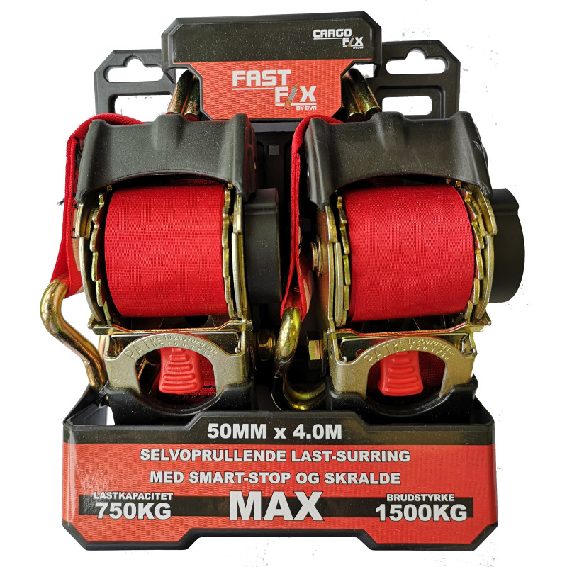 Cargofix surringssæt fastfix 1500kg 50mmÃ3m, 2 stk