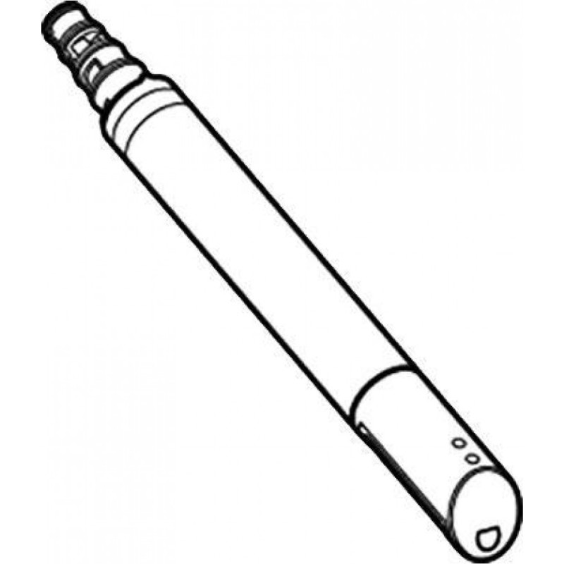 Geberit douchearm, hvid/krom