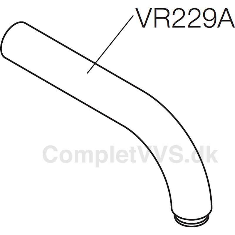 Vola fortud til KV1, udlæg 170 mm, Ny model, VR229A, krom