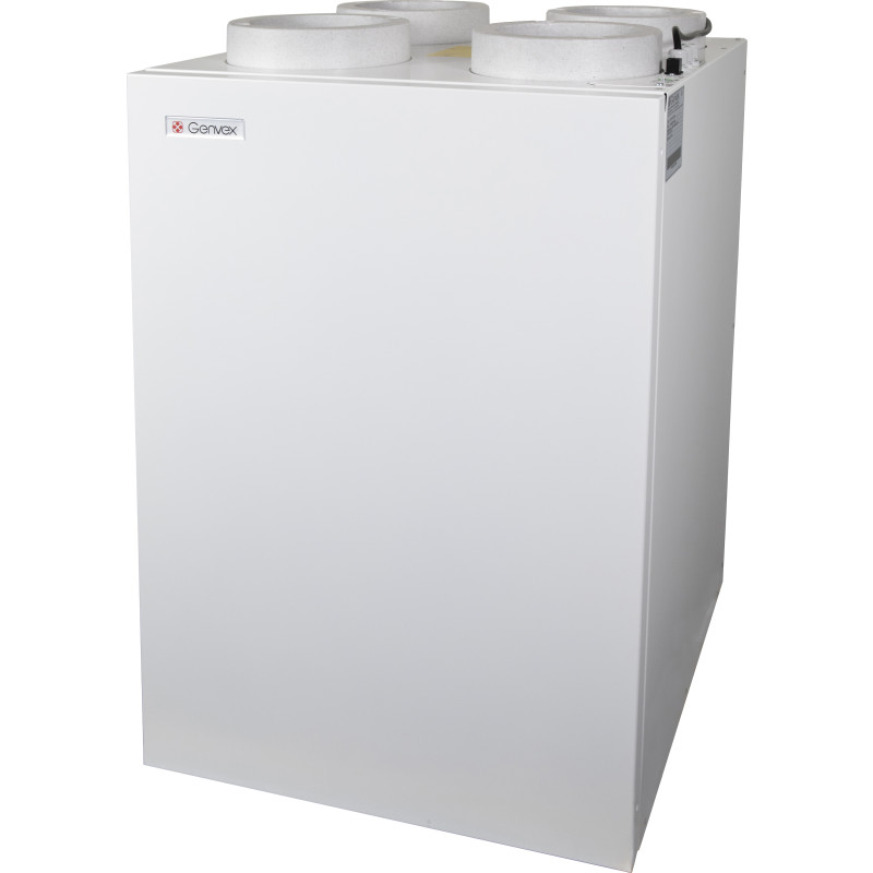 Genvex ECO 375 Tl ventilationsanlæg med varmegenvinding, PET veksler, Ø160 mm