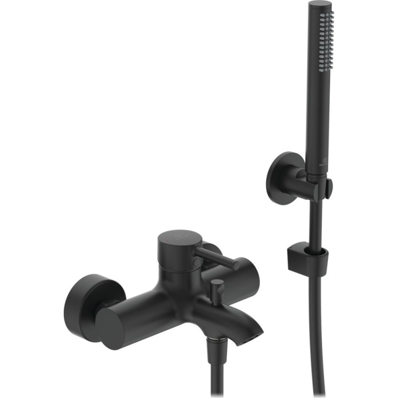 Ideal Standard Ceraline Kar/Brusearmatur m/håndbrusæt, Sort