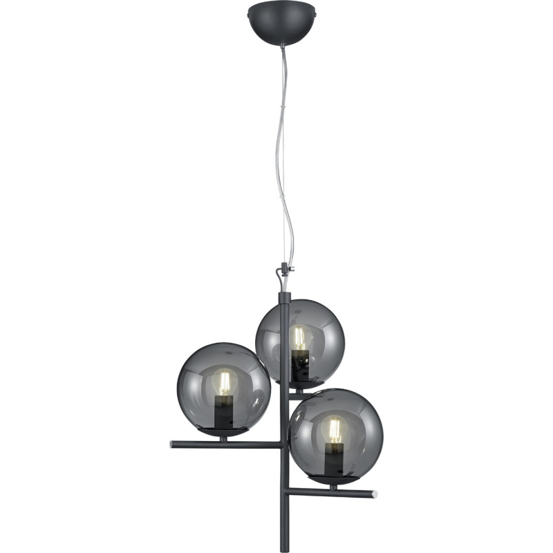 Trio Lighting Pure pendellampa, antracit