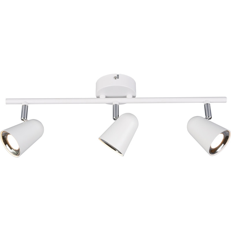 Trio Lighting Toulouse takspotlight, 3 spotlights, vit