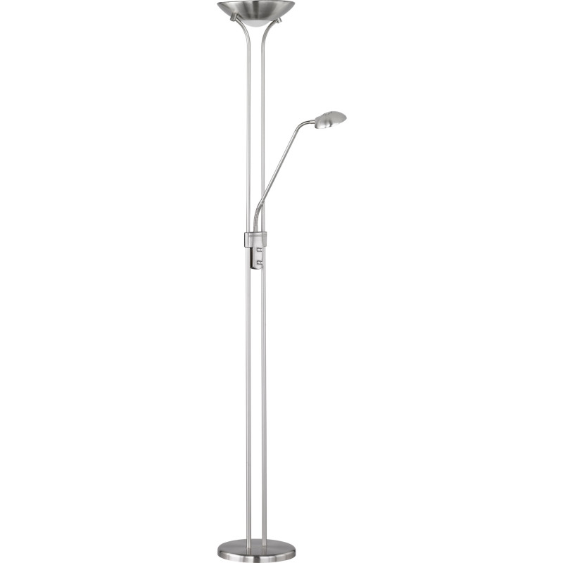 Trio Lighting Spock golvlampa, stål