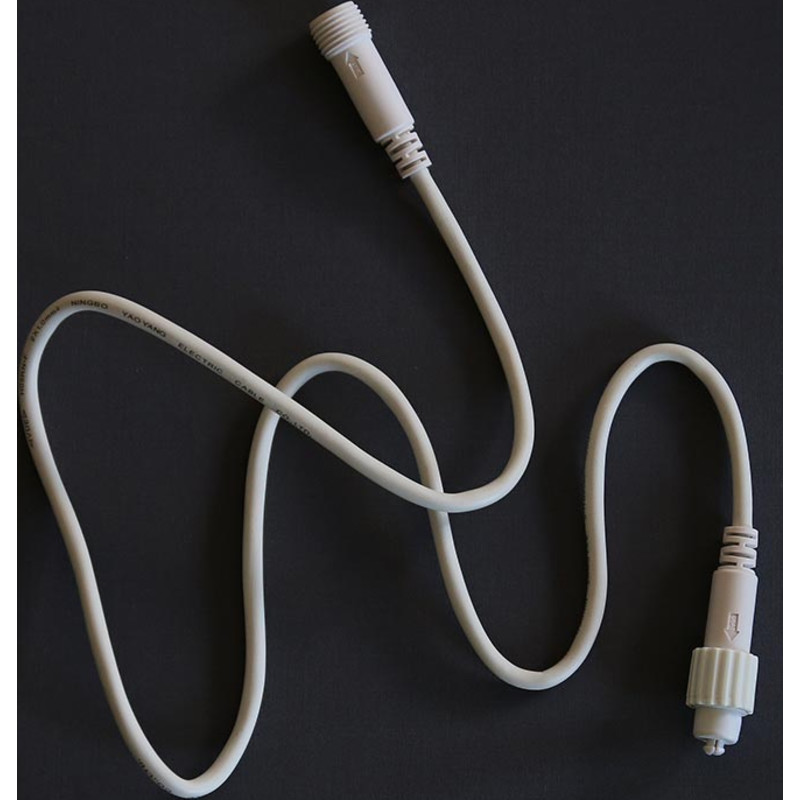 MK Quickfix forlængerkabel, 230V, 1 meter, hvid