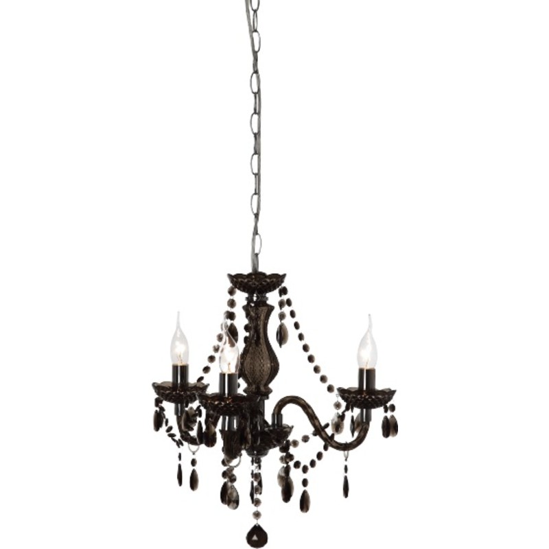 Trio Lighting Lüster ljuskrona, 3 armar, svart