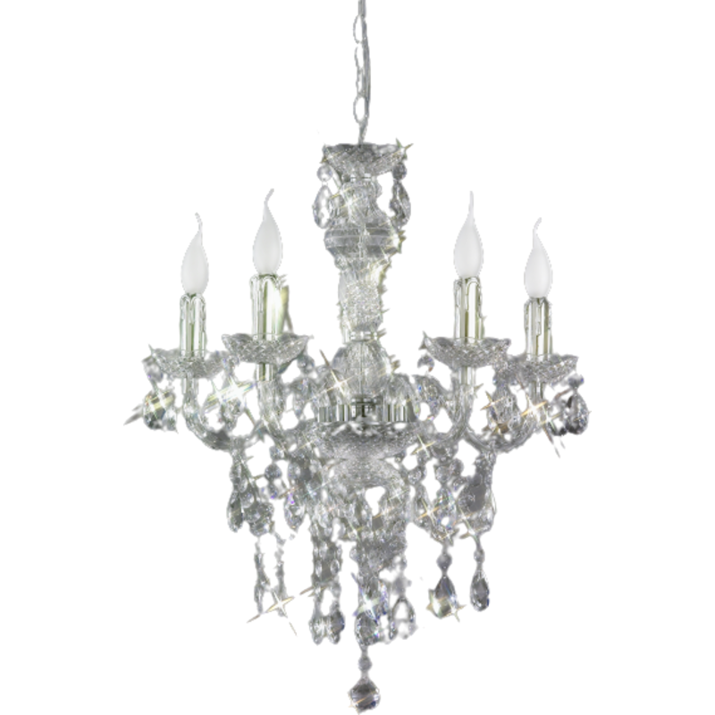 Trio Lighting Lüster ljuskrona, 5 armar, klar