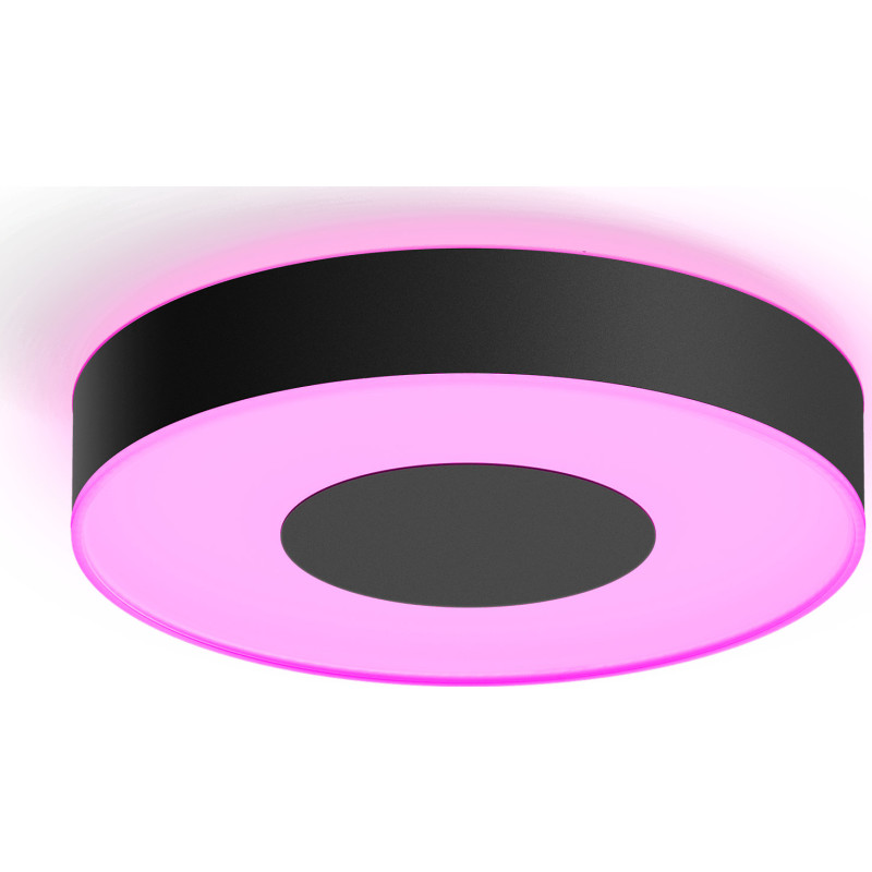 Infuse LED-loftslampe, 38,1 cm sort, dæmpbar - Philips Hue - Stue - Moderne - Metal - Rund
