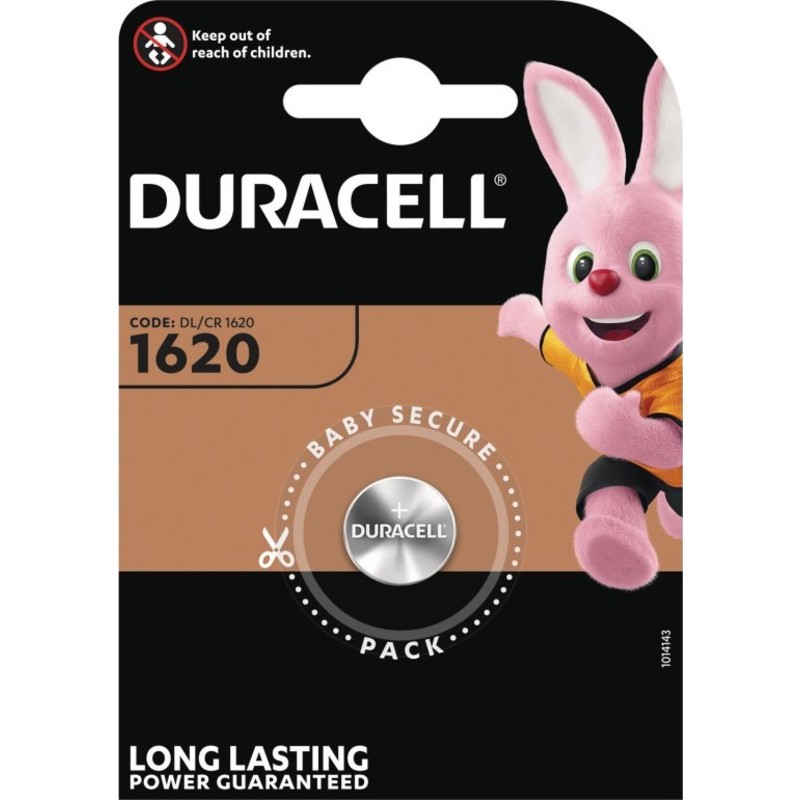 Duracell CR1620 Lithium Knapcellebatteri - 1 stk