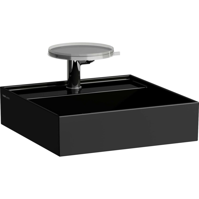 Kartell Laufen tvättställ, 46x46 cm, svart