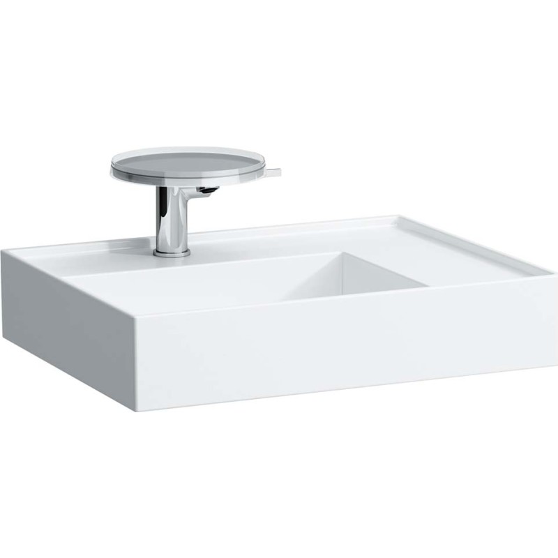 Kartell Laufen tvättställ, 60x46 cm, vänster, vit