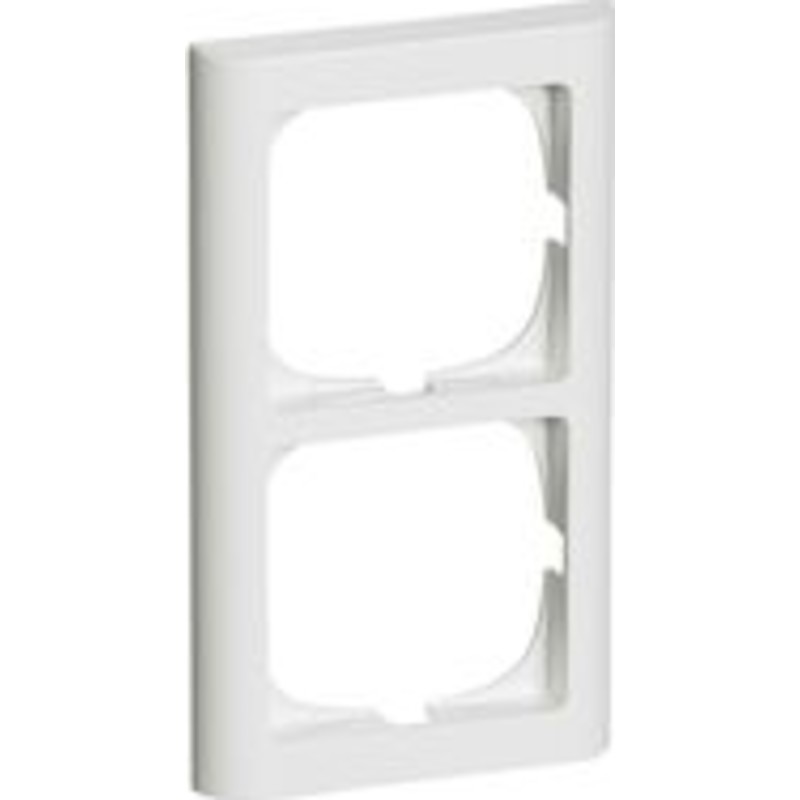 LK Fuga ramme Softline 63, 2×1 modul, hvid