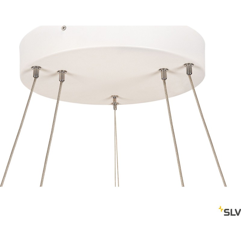 SLV One Double pendellampa, vit, &Oslash;60 cm