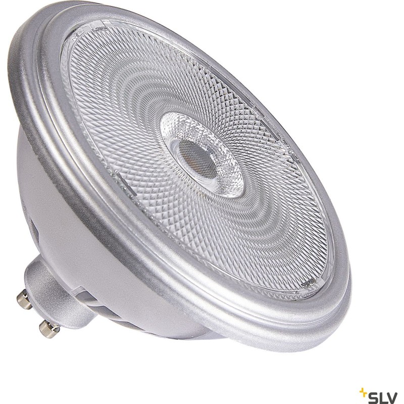 QPAR111 GU10, LED-lyskilde, sølv, 12,5W, 3000K, CRI90, 60°