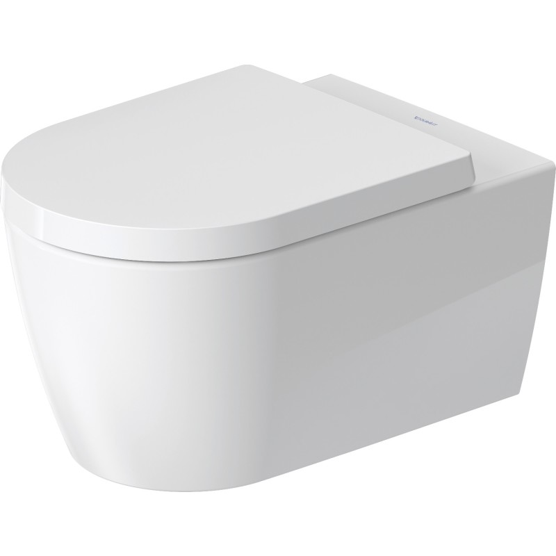 Duravit Me By Stark v&auml;ggh&auml;ngd toalett, utan spolkant, reng&ouml;ringsv&auml;nlig, matt vit
