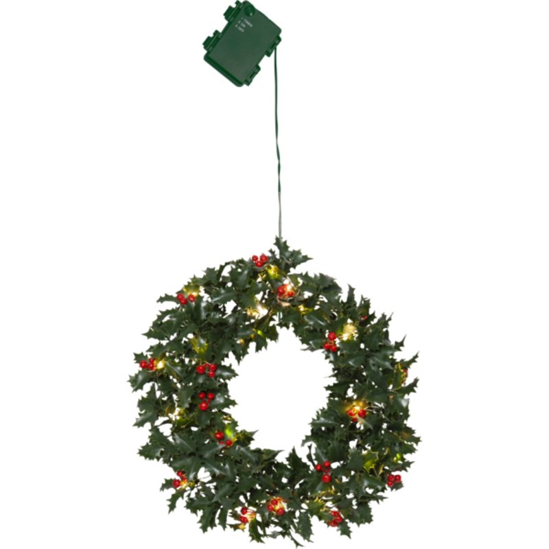 6 stk Star Trading Holly julekrans