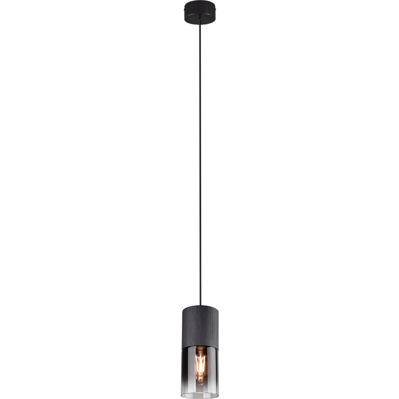 Trio Lighting Robin pendellampa, svart/rökfärgad