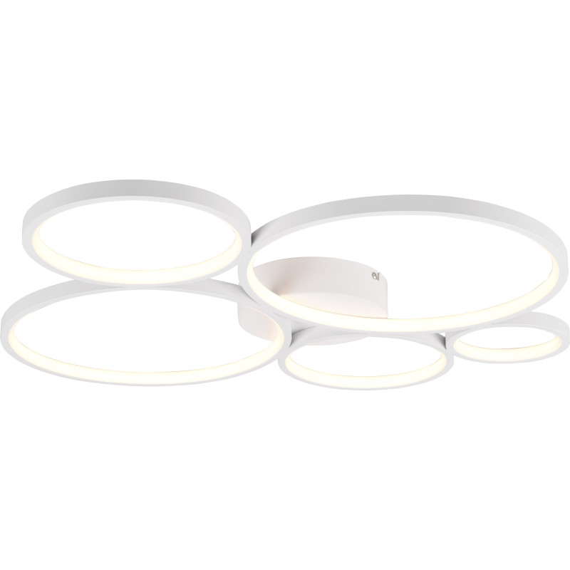 Trio Lighting Rondo loftlampe, hvid, 59 cm