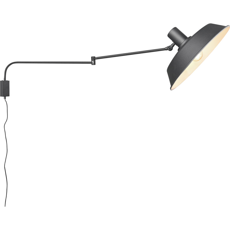 Trio Lighting Bolder vägglampa, svart