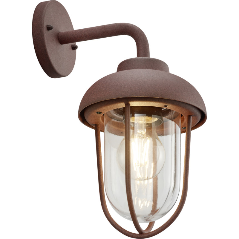 Trio Lighting Duero vägglampa utomhus, rust