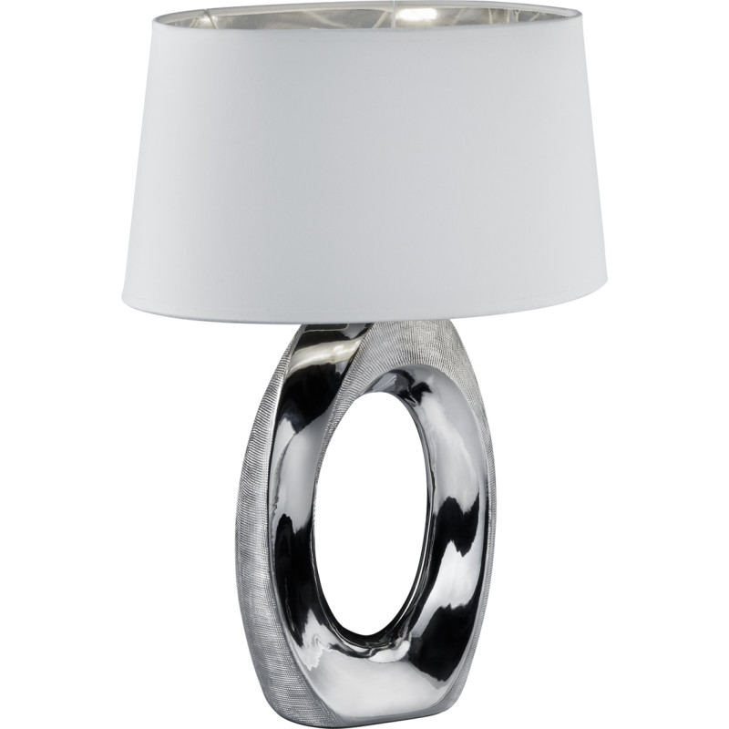 Trio Lighting Taba bordlampe, sølv, 52 cm