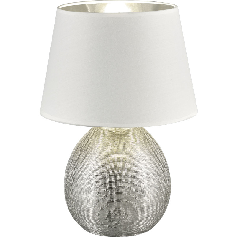 Trio Lighting Luxor bordslampa, silver, 35cm