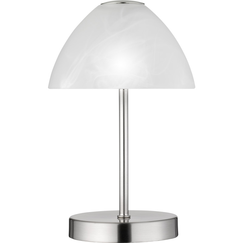 Trio Lighting Queen bordslampa, borstat stål