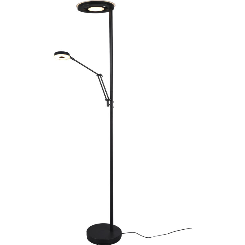 Trio Lighting Barrie golvlampa, svart